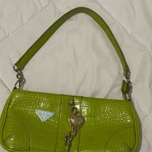 Lime green Prada bag